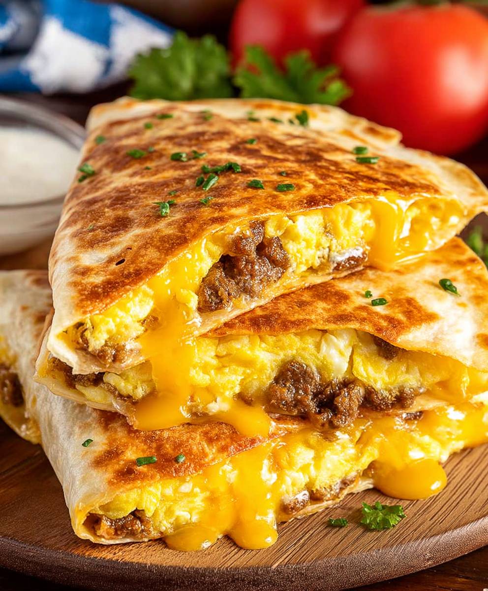 Cheddar Egg Quesadilla