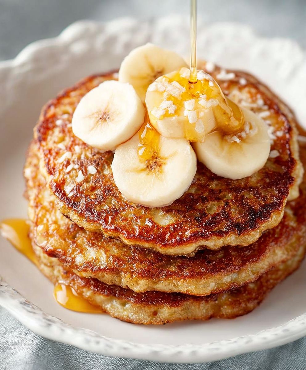 Banana Oatmeal Pancakes