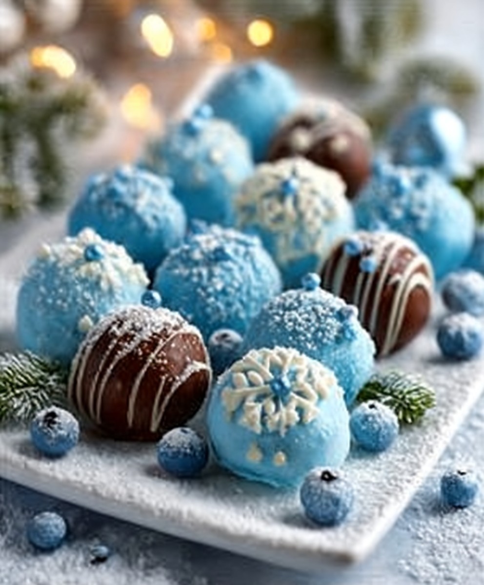 Blue Curacao Truffles
