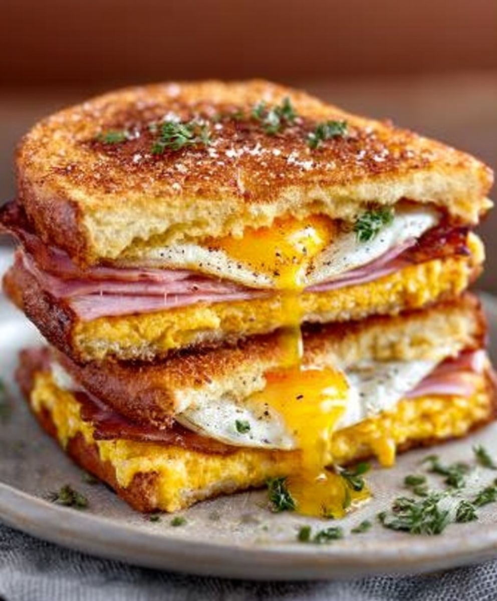 Egg and Ham Sandwich
