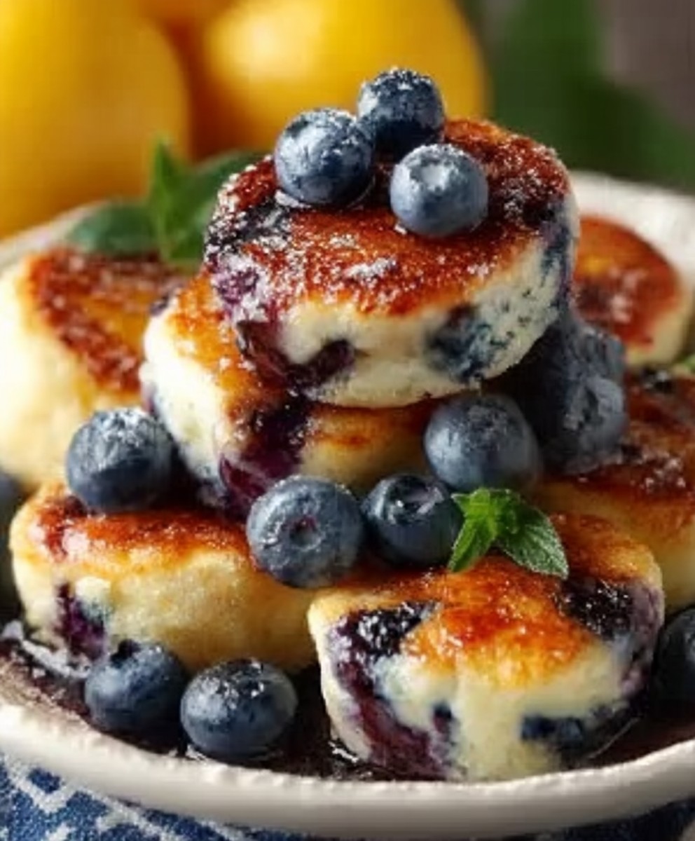 Blueberry Lemon Pancake Bites