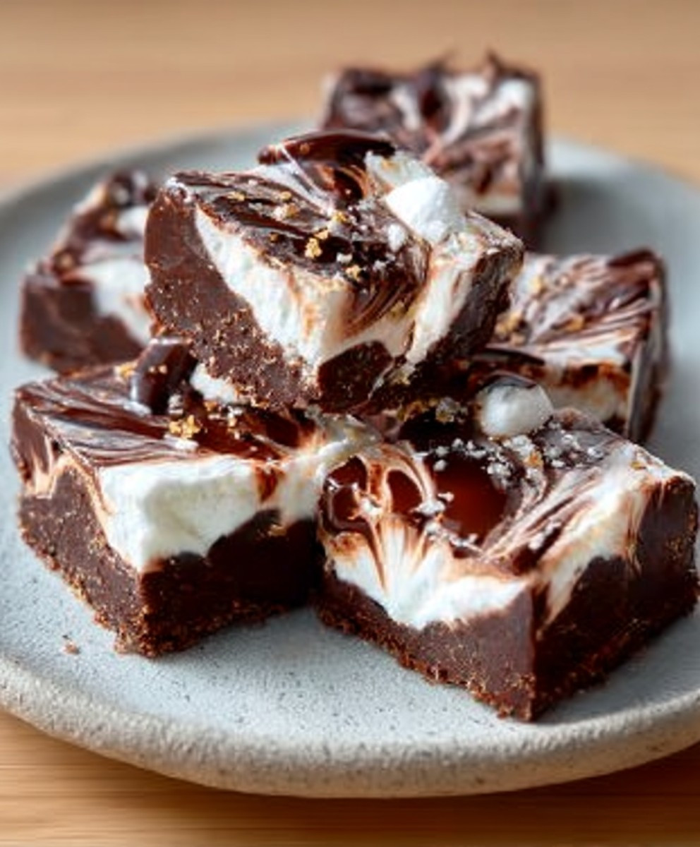 Marshmallow Swirl Fudge