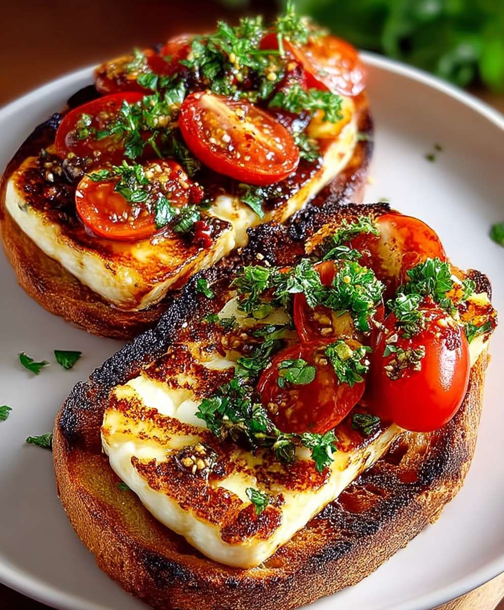 Grilled Halloumi Sandwiches