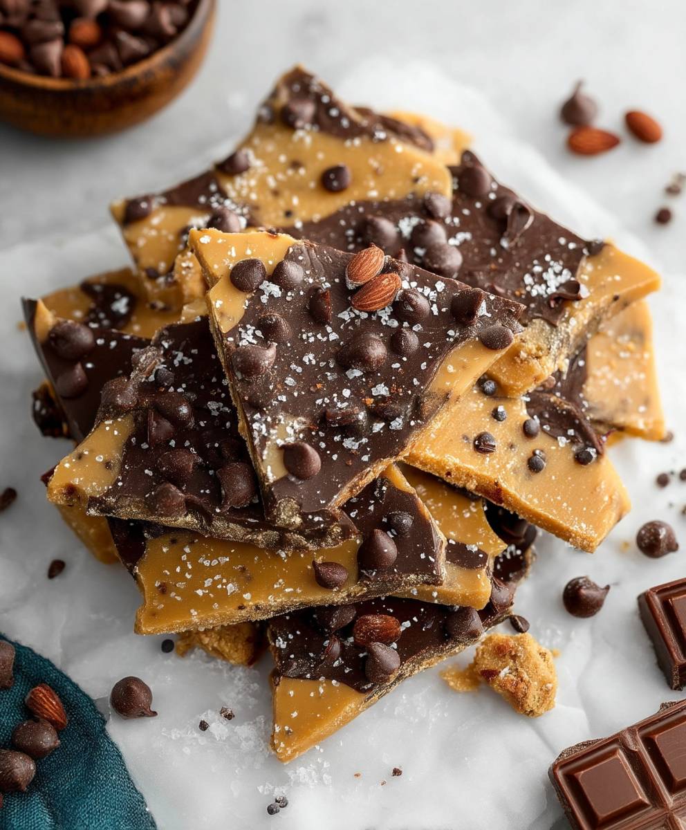 Healthy Cookie Dough Bark