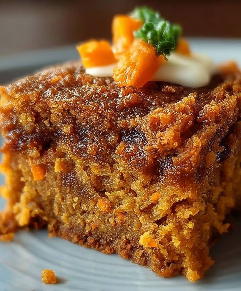 Flourless Oatmeal Carrot Cake