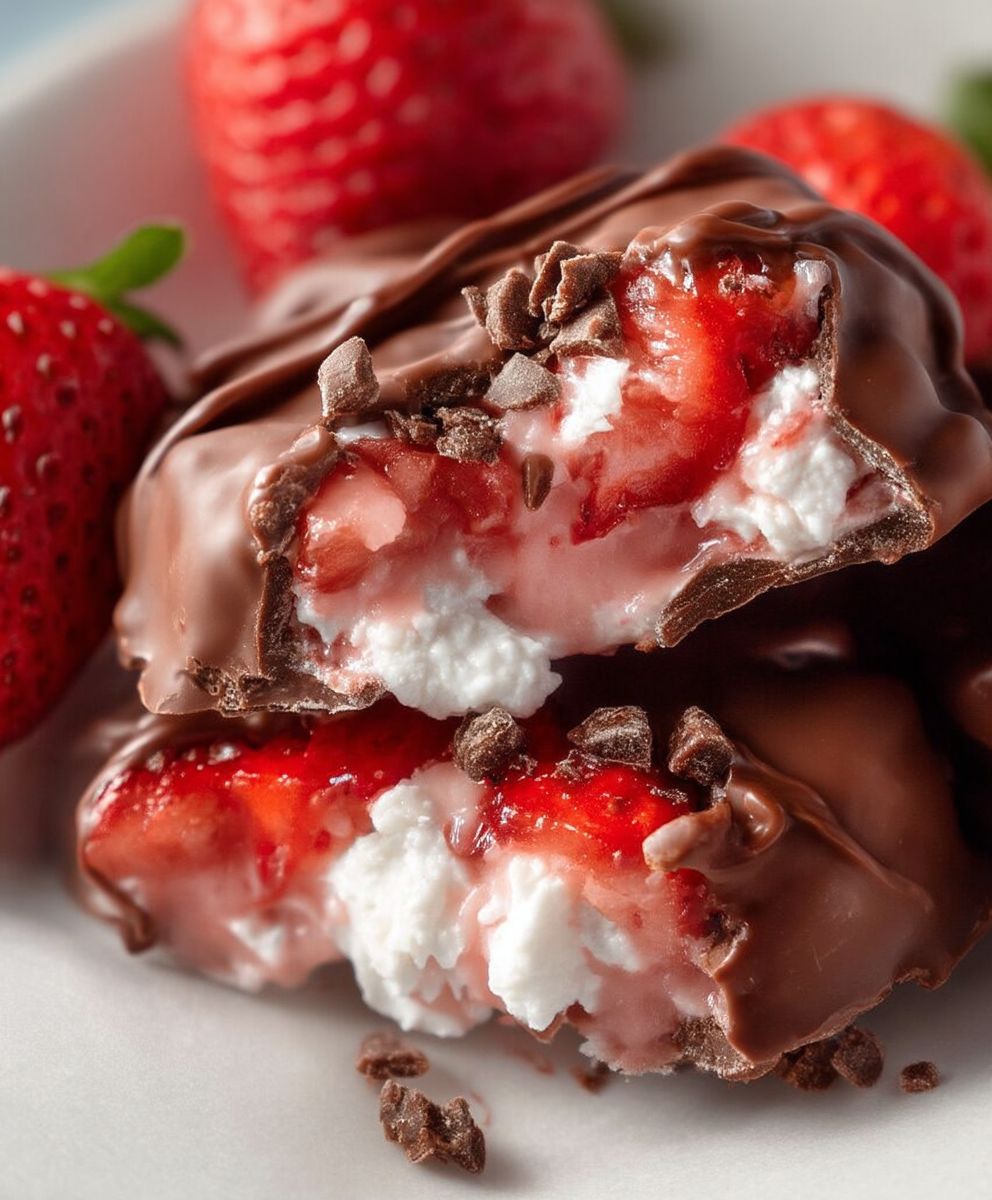 Chocolate Strawberry Yogurt Clusters