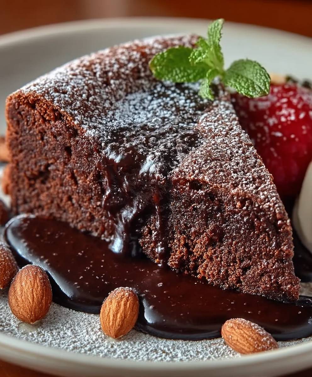 Chocolate Almond Yogurt Cake