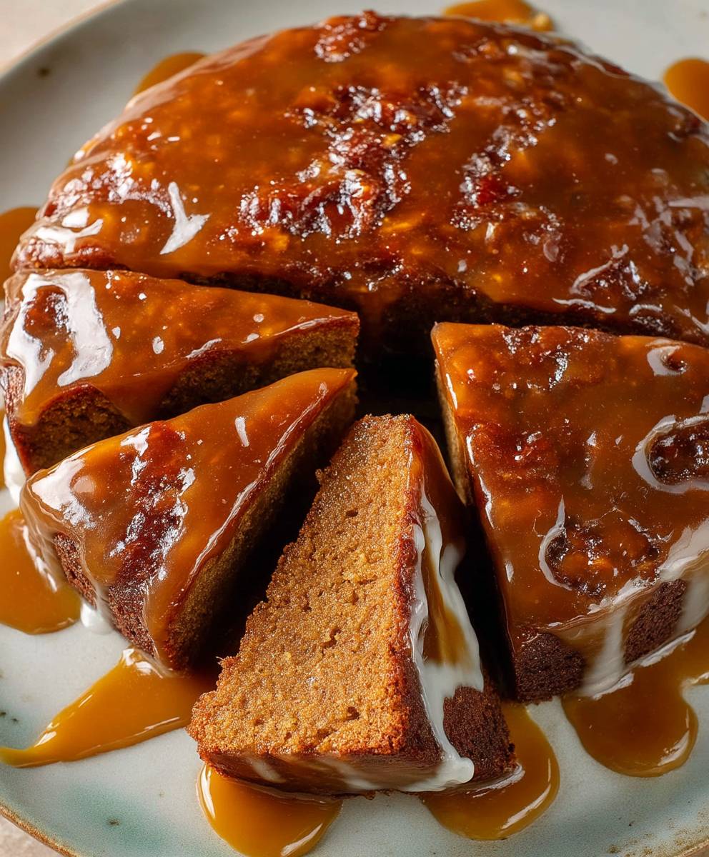 Date Cake with Toffee Sauce