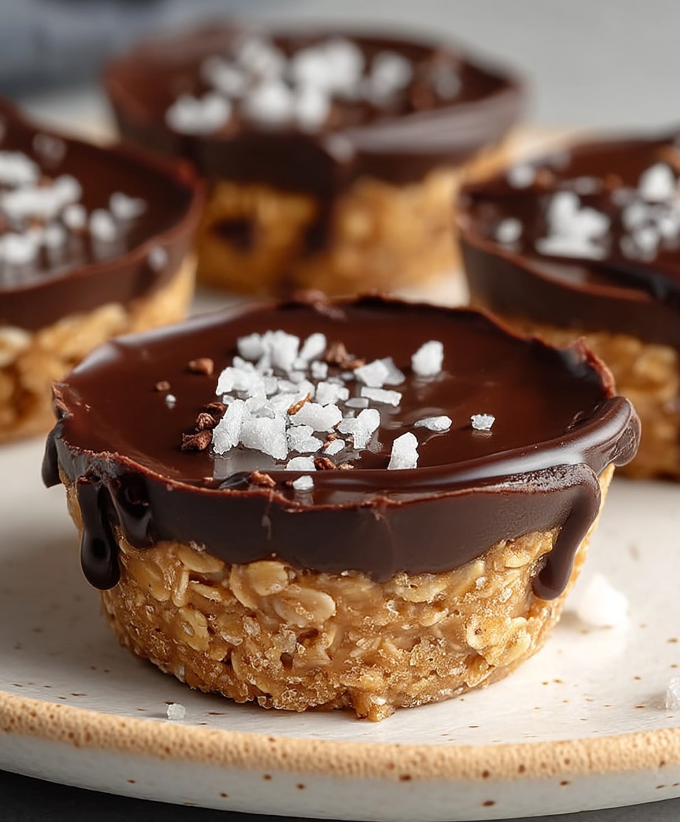 No Bake Peanut Butter Oat Cups