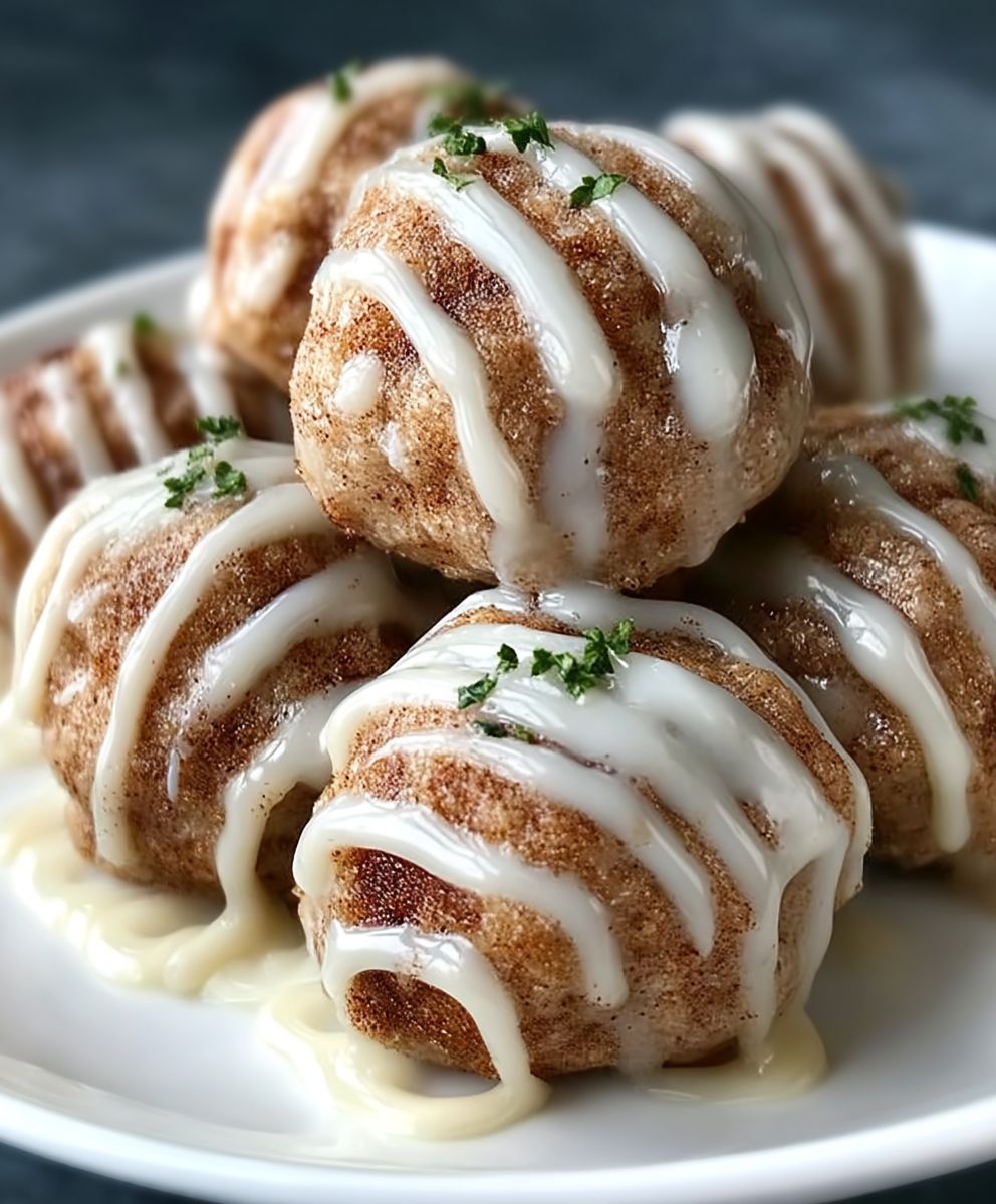Cinnamon Roll Protein Bites