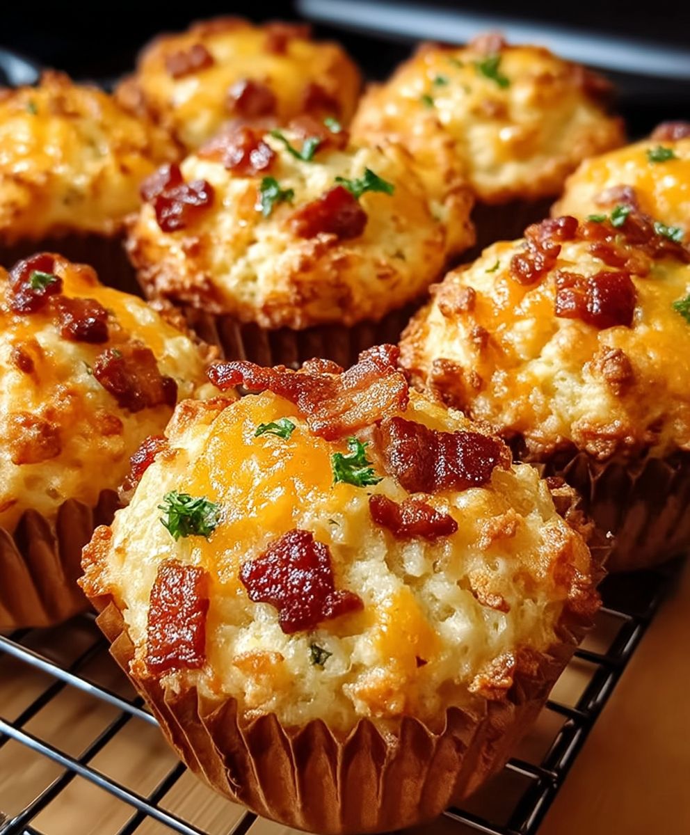 Bacon Cheddar Breakfast Muffins