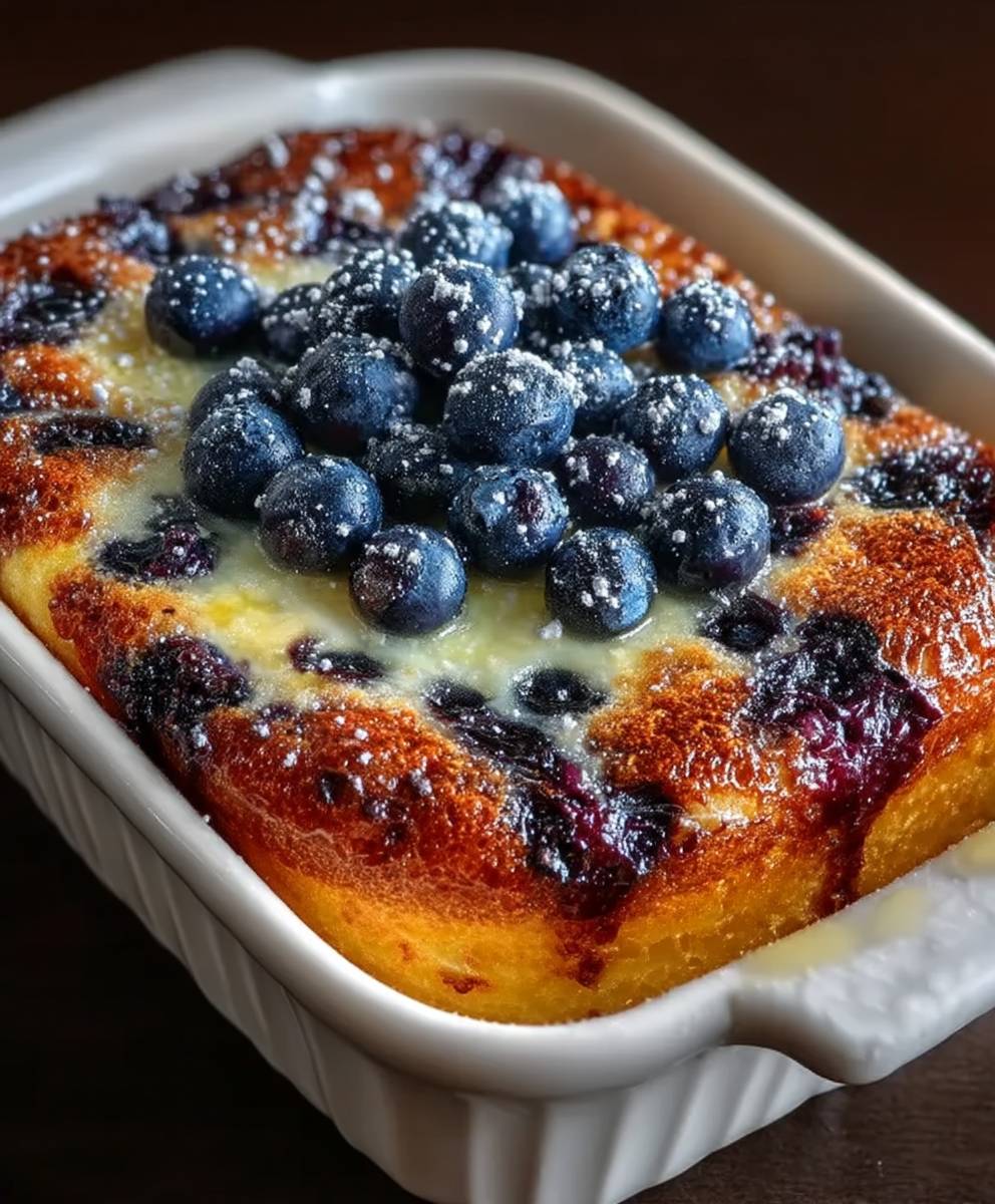 Blueberry Buttermilk Pancake Casserole