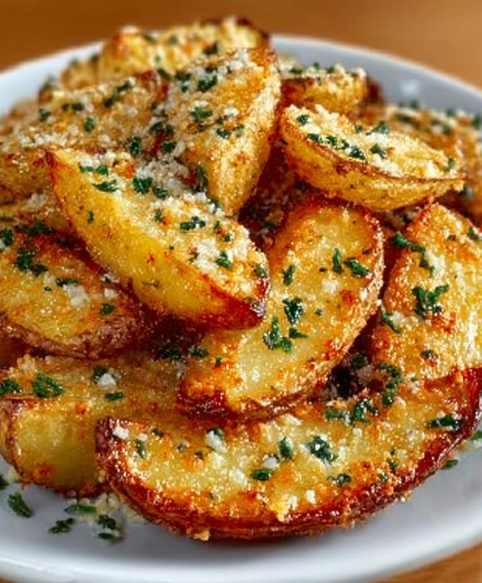 Garlic Parmesan Potato Wedges: A Deliciously Crispy Recipe image 2