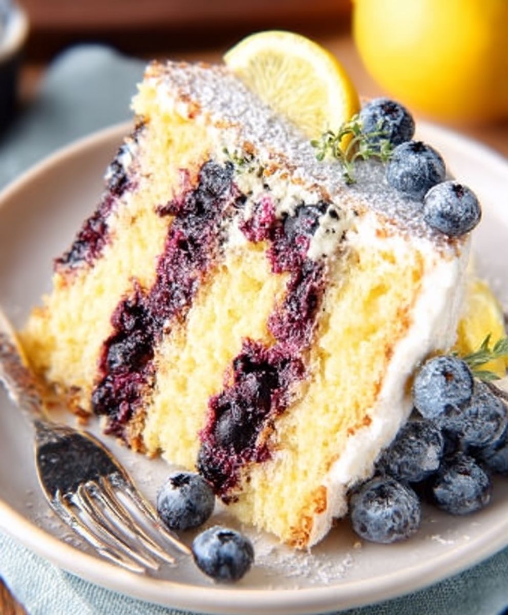 Lemon Blueberry Cake – Moist and Zesty Dessert Recipe image 2