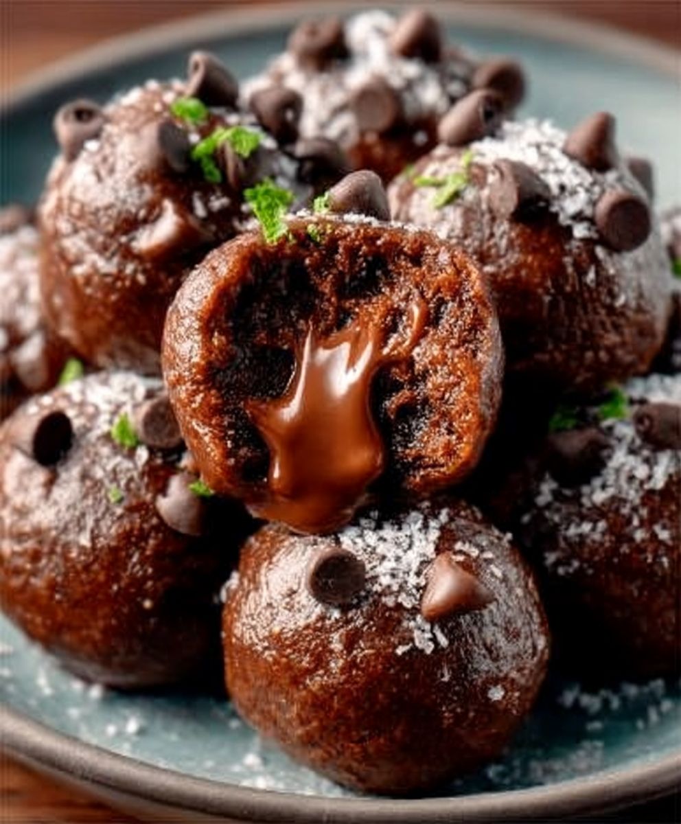 No-Bake Cottage Cheese Brownie Protein Bites | Healthy Snack Recipe image 2