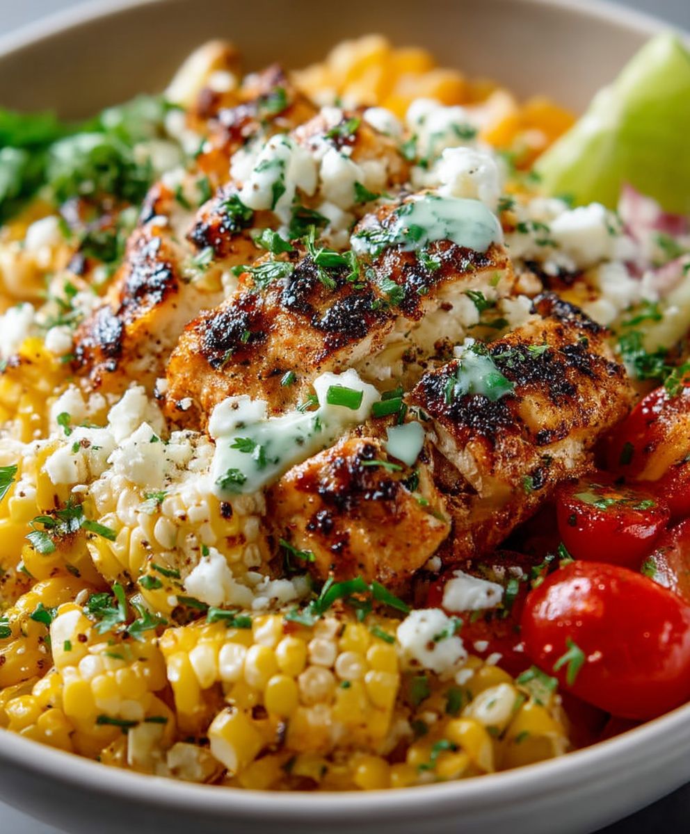 Street Corn Chicken Bowl | Easy Flavorful Dinner Bowl Recipe image 2